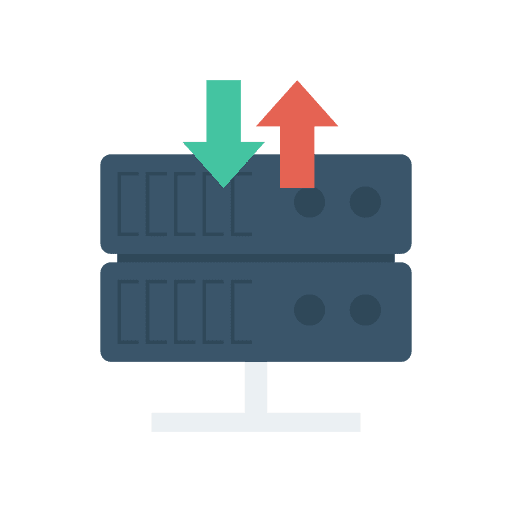 Server database files storage icon