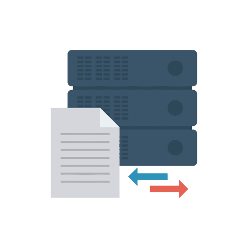 Server multimedia technology network icon