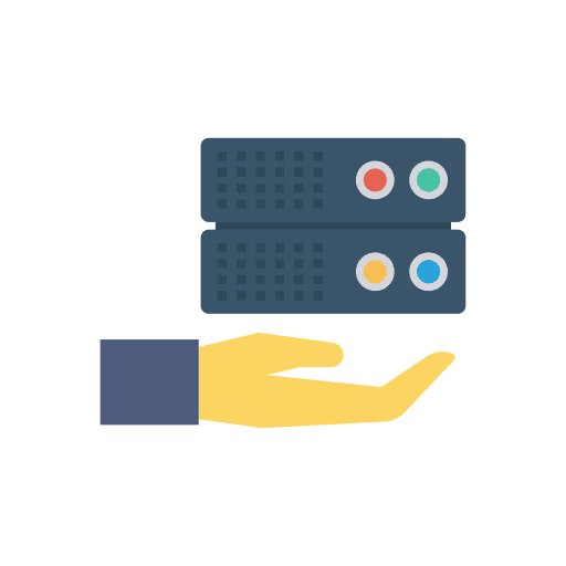 Server files networking multimedia icon