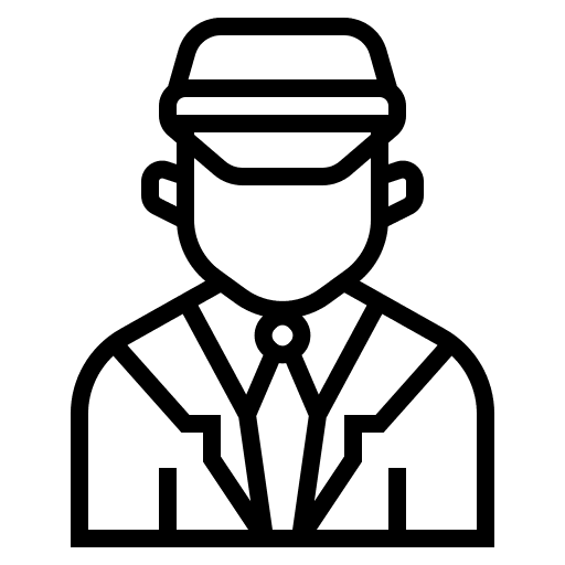 Chauffeur transport transportation professions and jobs icon