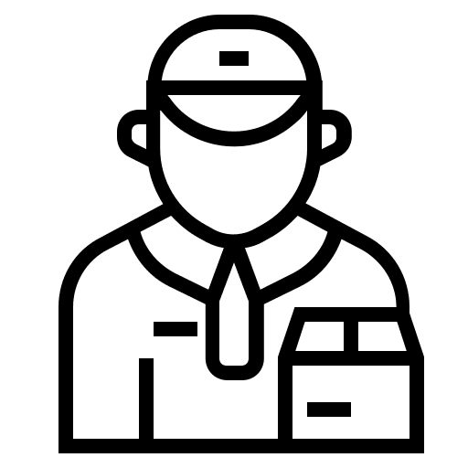 Deliveryman professions and jobs delivery shipping and delivery icon