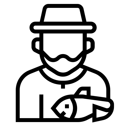 Fisherman avatar beard fisherman icon