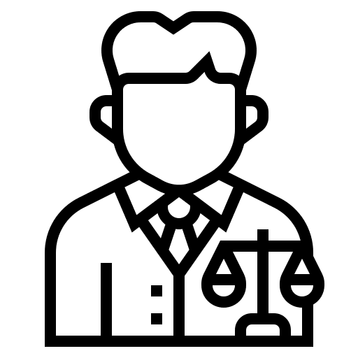 Lawyer professions and jobs lawsuit lawyer icon