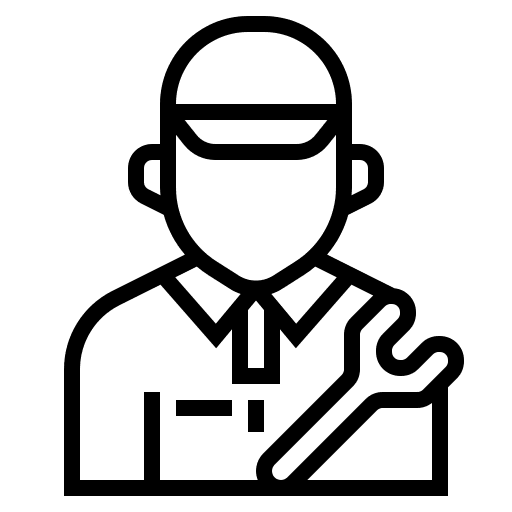 Mechanic wrenches handyman repair icon