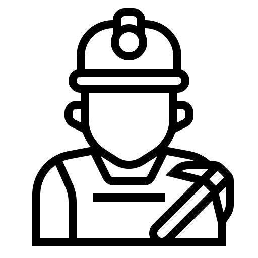 Miner miner people professions and jobs icon