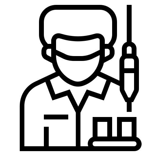 Worker workspace manager industry icon