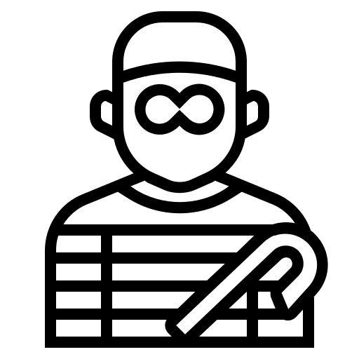 Burglar burglar user professions and jobs icon