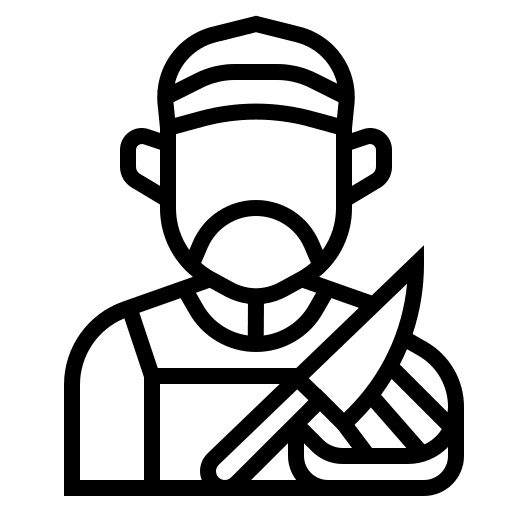 Butcher butcher people user icon