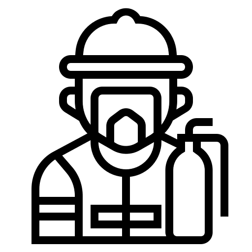 Fireman people humanpictos fireman icon