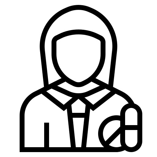 Pharmacist pharmacist woman pharmacy icon