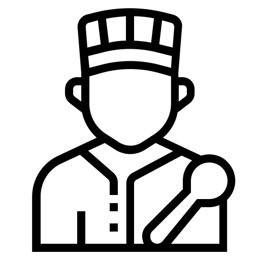 Chef cook kitchen restaurant icon