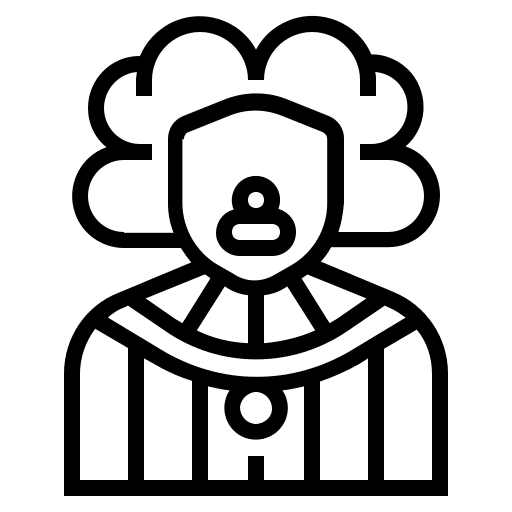 Clown circus carnival people icon