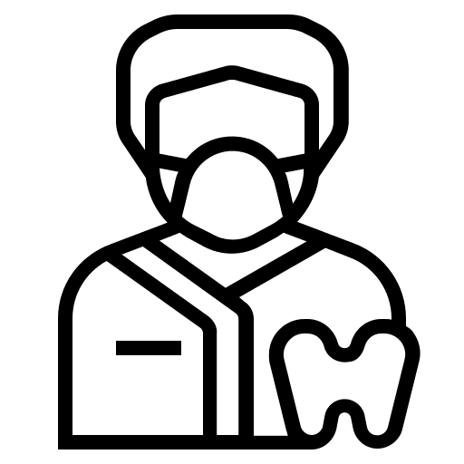 Dentist dentist professions and jobs man icon