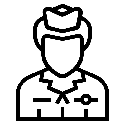 Flight attendant hostess women flight attendant icon