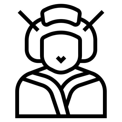 Geisha japan people woman icon