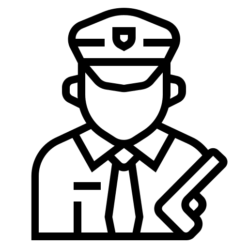 Policeman avatar professions and jobs security icon