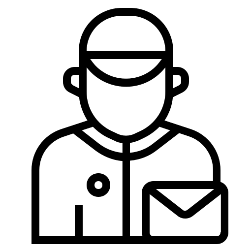 Postman delivery user people icon