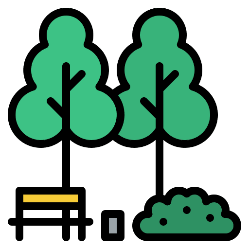 Park leisure outside nature icon