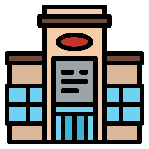 Shopping mall center supermarket shopping icon