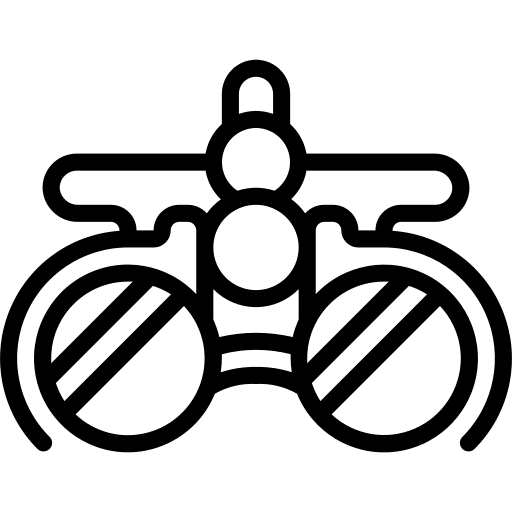 Eye test glasses optometrist healthcare icon