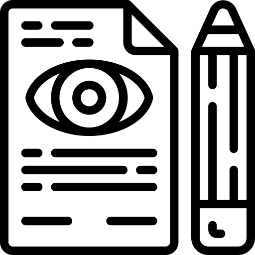 Eye test medical ophthalmology edition icon