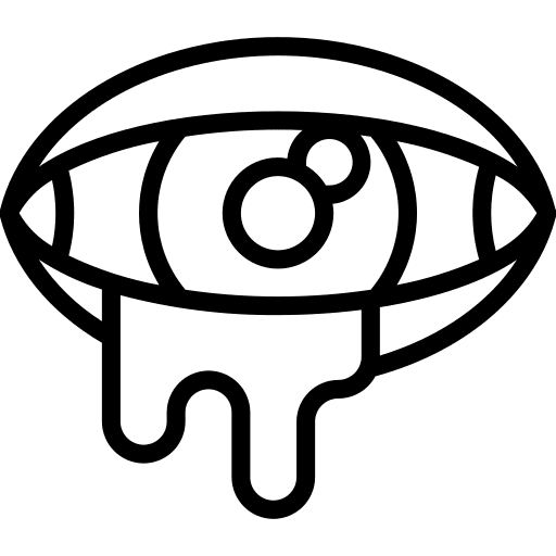 Infection healthcare and medical eye drops infection icon