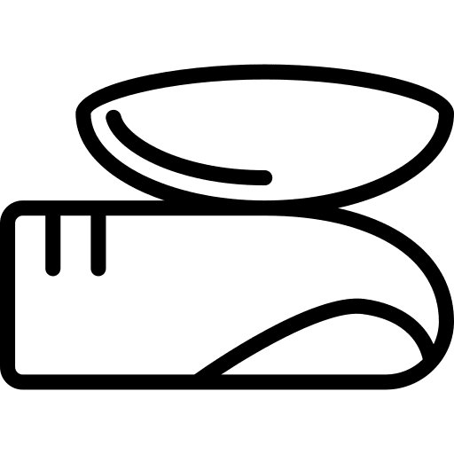 Contact lens medical finger contact lens icon