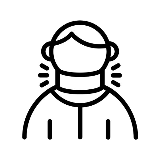 Neck strap hospital healthcare and medical fracture icon