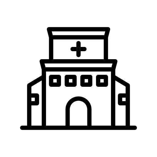 Hospital health clinic hospital architectonic icon