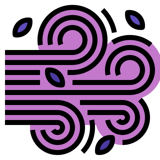 Air mystical fortune shapes and symbols icon