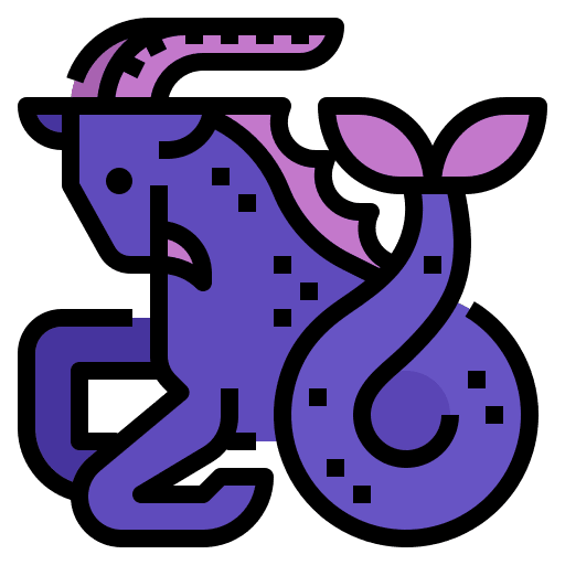 Capricorn astrology esoteric zodiac icon