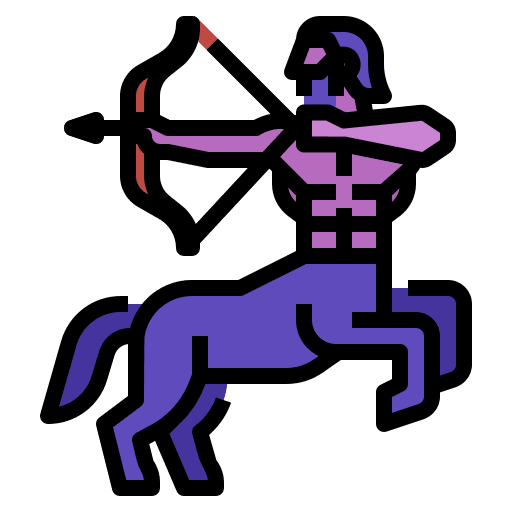 Sagittarius horoscope sagittarius shapes and symbols icon