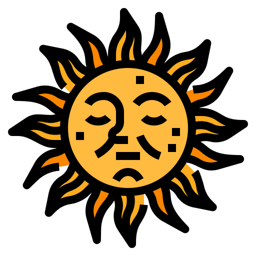 Sun element zodiac fortune icon