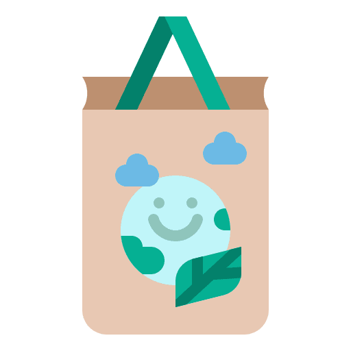 Bag ecology bags handbag icon