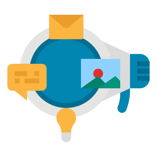 Campaign loud speaker campaign idea icon