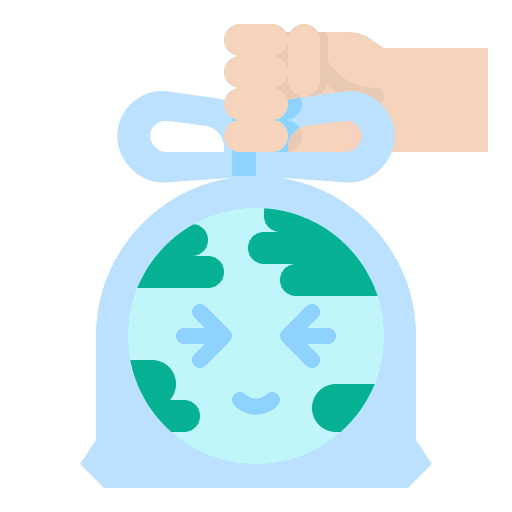 No plastic save the world ecology and environment no plastic icon