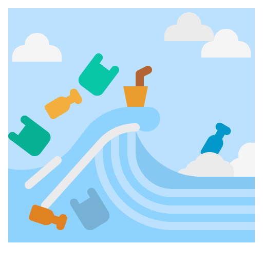 Plastic plastic plastic bottle ecology and environment icon