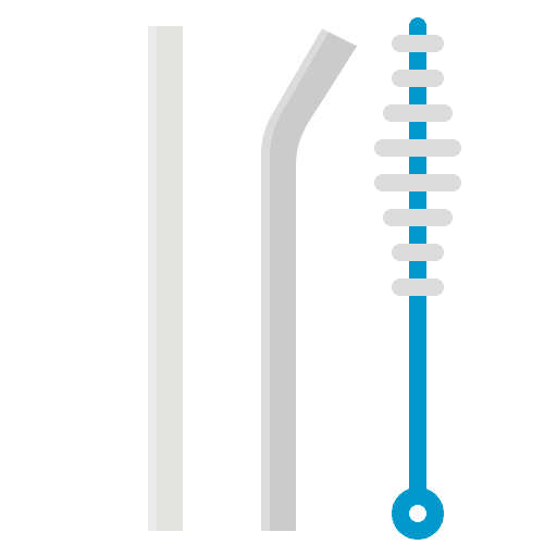 Reusable reusable ecology and environment straw icon