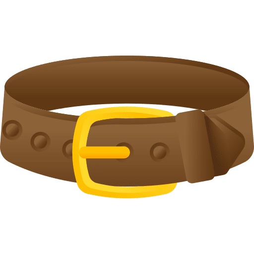 Belt accessory belt garment icon