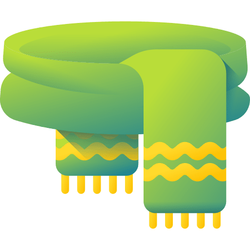 Scarf christmas winter scarfs icon