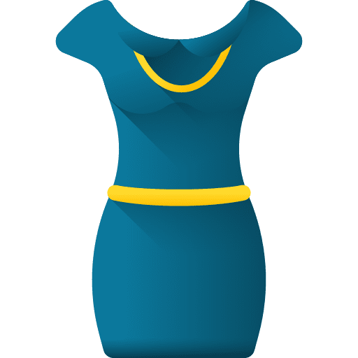 Dress femenine garment elegant icon