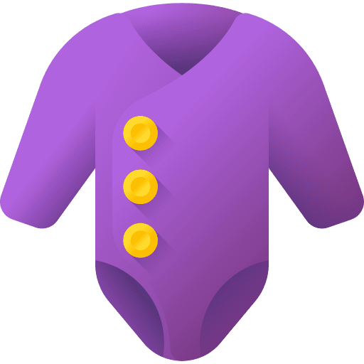 Baby clothes kid and baby bodysuit children icon