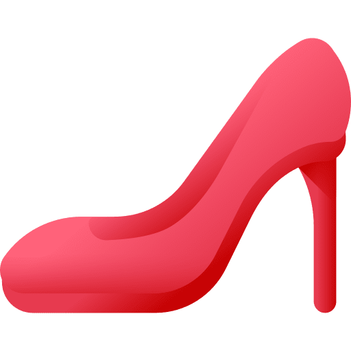 High heels women female footwear icon