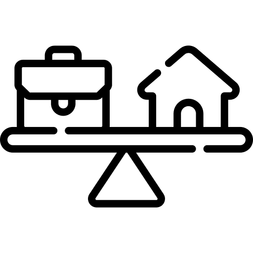 Balance lifestyle work cultures icon