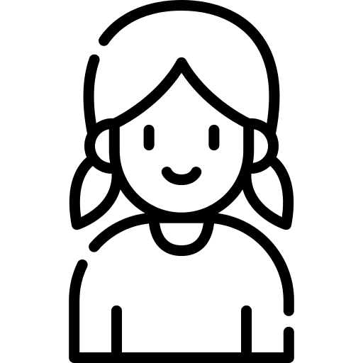 Daughter people kid and baby girl icon