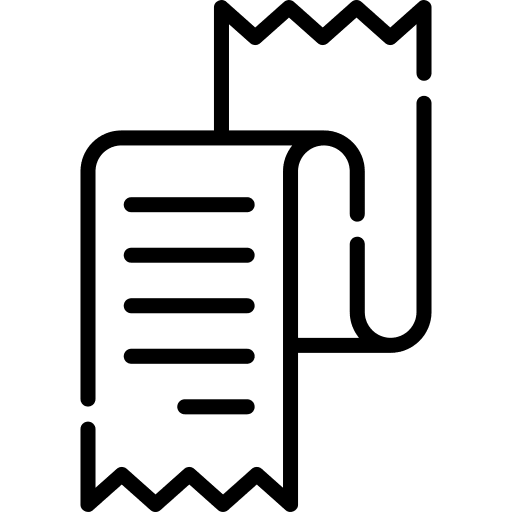 Bill receipt bill payment icon