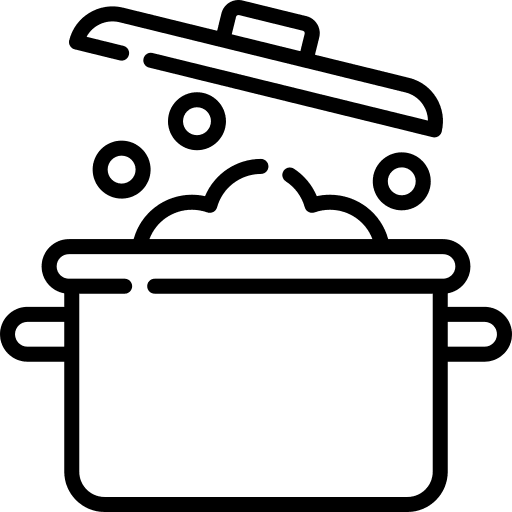 Cooking miscellaneous food saucepan icon