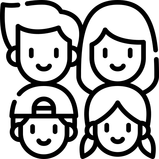 Family mother young family icon