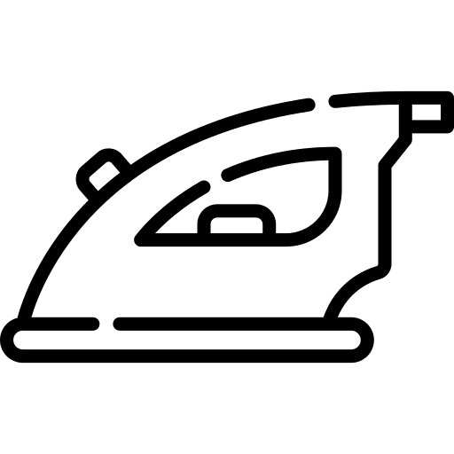 Iron cleaning iron ironing service icon