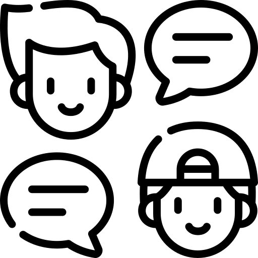 Talking speech bubble speech forum icon